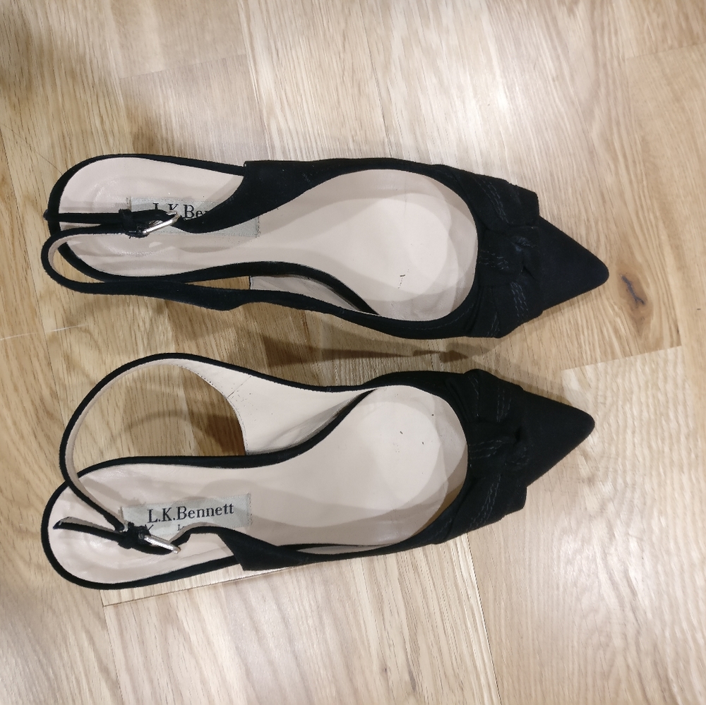 Lk Bennet suede sandals size 37.5